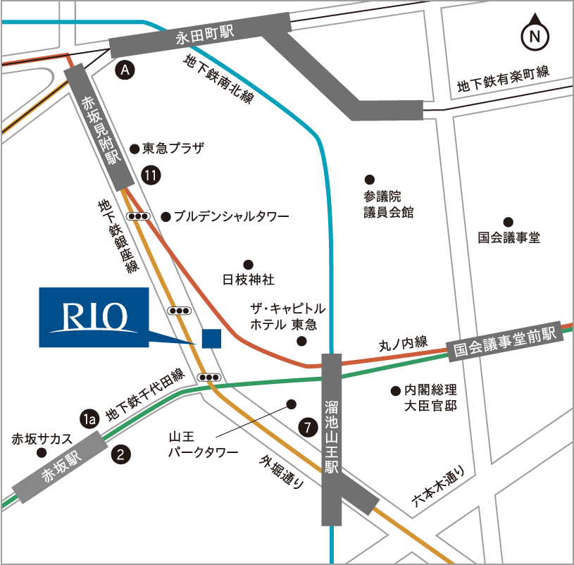 株式会社リオ・ホールディングス 東京本社 地図